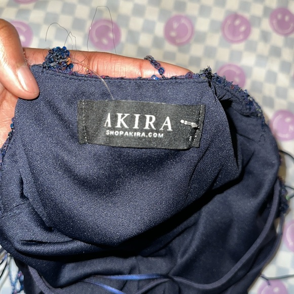 HOCO!! Navy blue homecoming dress w/ sequins - Picture 4 of 4